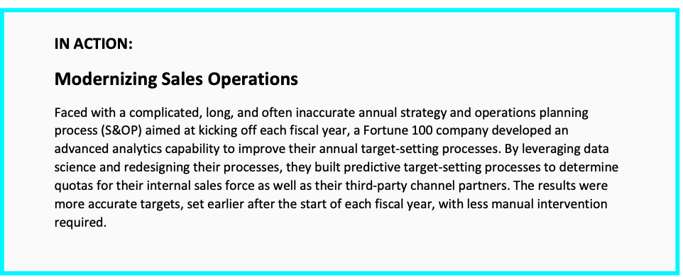 Modernizing Sales Operations