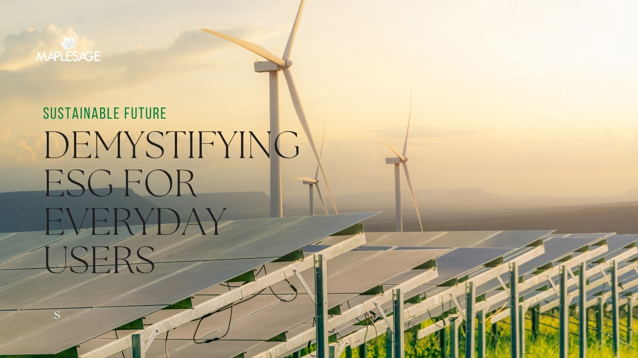 Demystifying ESG