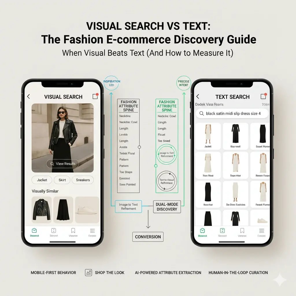 visual serach vs text