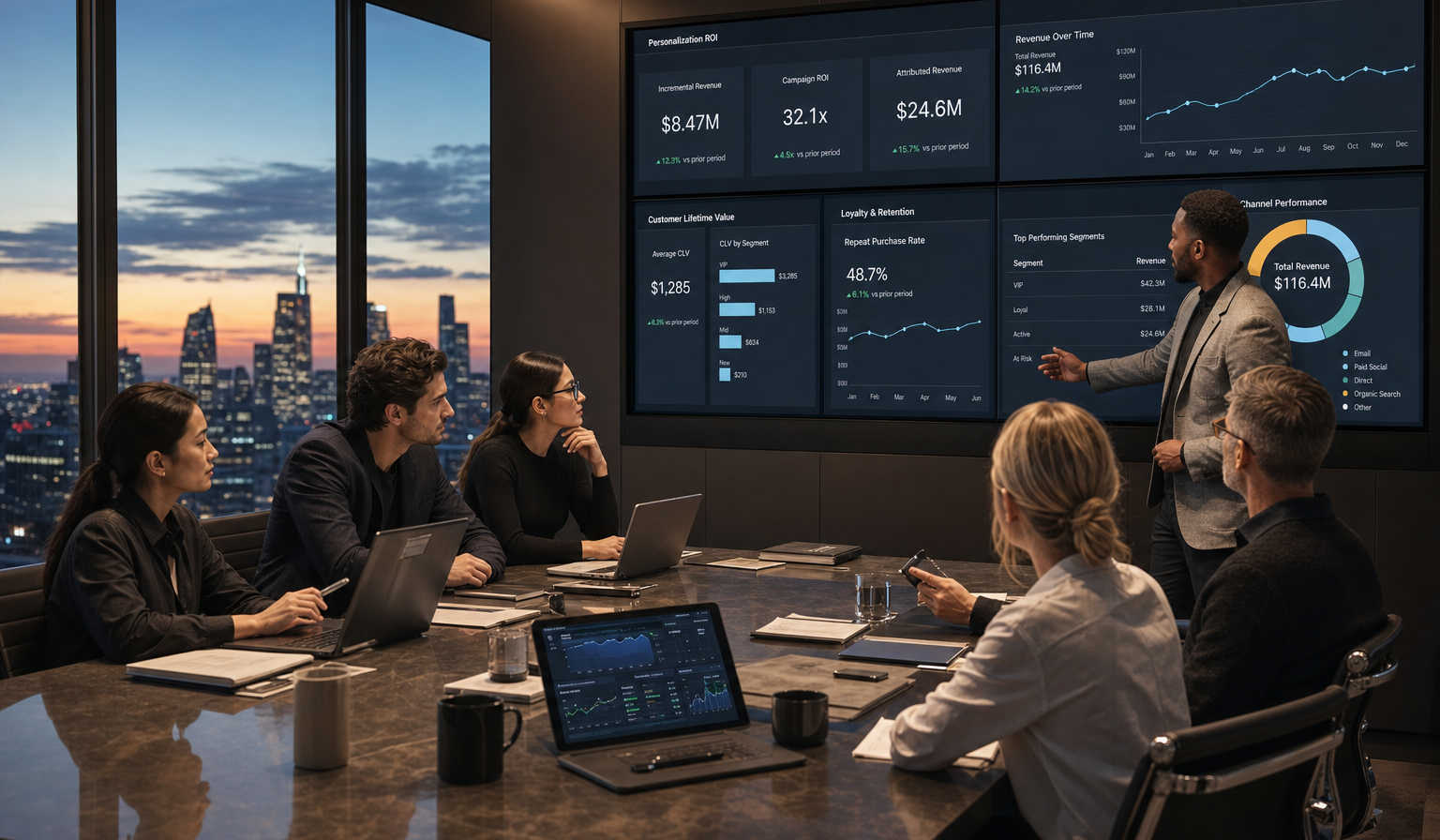 Premium Fashion Analytics War Room with AI Dashboards and Collaborative Leaders